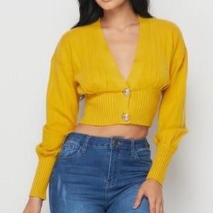 Long Sleeve Crop Top. Colors as seen & burgundy